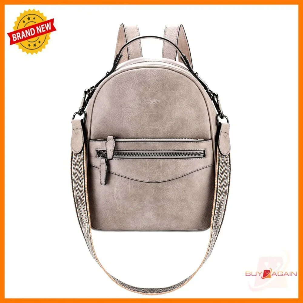 Mini Leather Backpack Purse Convertible 3 Ways Shoulder Bag Travel Daypack